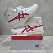 [全新] US9.5 Asics Japan L 白紅 日本 金太陽 特殊版鞋盒 1203A138-100