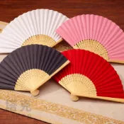 空白紙扇 繪畫扇 古典扇 中國扇 扇子 紙扇子 美勞教材 結婚扇 表演扇 葬禮扇 手工扇 摺扇【T110002】