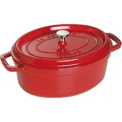 【二手好鍋】Staub 櫻桃紅 29公分 橢圓鍋 鋳鐵鍋