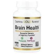 【iHerb】California Gold Nutrition, 大腦健康，含 α-甘油磷酸膽鹼、鈣、磷和磷脂酰絲氨酸，60 粒素食膠囊