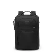 【TUMI】Alpha 大型 17 吋可擴展彈道尼龍後背包 - 黑色(TUMI 官方旗艦店)