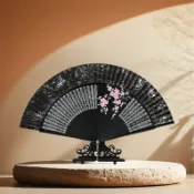 古風扇子 折扇 梅花扇 手繪扇 燙銀扇 鏤空扇 流蘇扇 女 夏天 隨身 摺扇 古風 扇子 金屬扇子 大扇 文創扇 中國風