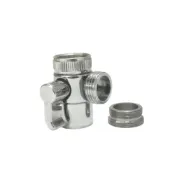 (店+)【L.B.E 麗達】分水器 水龍頭分水器 一進二出 分水閥 22MM 24MM 接頭適用 分流器 分水開關 可接沖洗器 沐浴軟管分水器 一進二出 洗碗機用