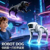 【免運】跨境爆款智能寵物遙控聲控機械狗益智機器人親子互動兒童玩具批發益智玩具 兒童玩具 玩具