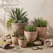 【璟田】越南赤陶SAP320/落地大盆栽 景觀設計師款 侘寂北歐風 景觀花盆 藝術花缽 室內綠化 戶外庭園