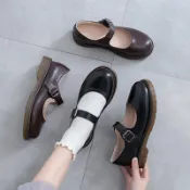 協貿國際日用品生活10館 梅露露lolita鞋加絨小皮鞋女日系jk制服瑪麗珍鞋女復古英倫風圓頭