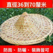 🚚免運🚚手工竹編斗笠竹青竹皮農家紅軍草帽子釣魚防雨防曬遮雨舞臺表演