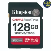 KINGSTON 128G SDXC Canvas React Plus SDR2V6/128G 金士頓 儲存裝置