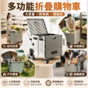 【多限時免運】多功能買菜車 折疊小拉車 購物推車 拉桿拖車 家用菜籃車 便攜收納推車 露營擺攤搬運戶外小車 購物車LZW