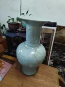 【上新】567老瓷器，龍泉窯牡瓶，長54cm，有衝，品相一般，看好