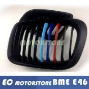 BMW E46 98 99 01 00年小改款前4門4D 消光三色  鼻頭 水箱護罩 水箱罩