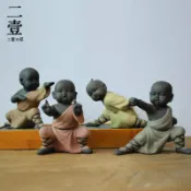全球選品1館 生活百貨 功夫小子茶小和尚寵擺件精品可養茶玩大號沙彌茶具茶桌茶道茶盤零
