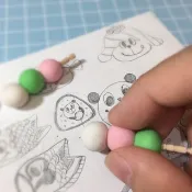 三色丸子造型橡皮擦（單售） ((滿600隨機送神秘小禮物))