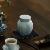一席茶器【樸雅 酒泉茶倉 65G】瓷器 茶葉罐 封茶 藏茶 茶甕 密封罐 茶醒罐 茶罐 茶葉罐 茶壼 茶盤 泡茶壼 茶具
