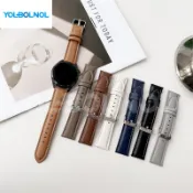 適用於 華碩 ASUS VivoWatch 6/5/SE/SP/BP 錶帶 20mm 22mm皮革錶帶 快速釋放替換錶帶