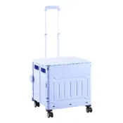 (店+)【小宅收納】摺疊收納購物車 萬向四輪款 加大款 75L4色任選 折疊收納 買菜車 購物車 菜籃車 手推車 露營
