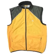 【DOKODEMO】THE NORTH FACETOP尼龍拉鍊背心，L碼，黃色，附收納口袋。二手