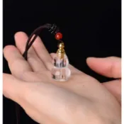 【吊墜】吊墜 純天然白葫蘆 精油瓶舍利瓶 可放胎毛硃砂 空瓶吊墜 福祿進寶 隨身吊飾 鑰匙扣
