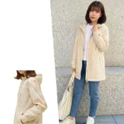 (店+)【TOMMY HILFIGER】Tommy 女生風衣 淺卡其 防風外套 風衣外套 連帽外套