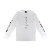 【Paul Smith】Paul Smith 簽名LGOO變形青蛙搭側邊迷戀塗鴉純棉長袖T恤(男款/白x多色)
