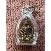 《現貨》佛曆2566年 那空是貪瑪叻府 瓦騰納邁 瓦考歐法派 龍普引大師 虎頭魯士（魯士薩明派）立尊 (車暖硫黑材質)