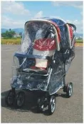 🐻 板橋統一婦幼百貨 🐻 Sycon 欣康 雙胞胎專用型推車防風雨罩  前後型