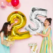 數字氣球 40吋 金色鋁箔 生日佈置 生日禮物 慶生 舞會佈置 情人節 告白 求婚 結婚
