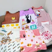 日本帶回 凱蒂貓 黑貓吉吉 龍貓公車 熊抱哥 奇奇蒂蒂 刺繡雙口袋扣式圍裙 工作圍裙 廚房圍裙 工作服 背心圍裙