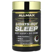 【iHerb】ALLMAX, Lights Out Sleep，褪黑素 + GABA + 纈草根，60 粒素食膠囊