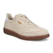 【ecco】SOFT 11 W 柔酷經典皮革休閒手球鞋 女鞋(石灰色/亮白色 23580361598)