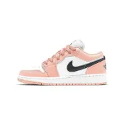 (店+)【Jordan】553560-800 Jordan Air Jordan 1 Light Arctic Pink 皮革 合成革 麂皮 潮流百搭 耐磨 低幫 兒童籃球鞋 北極粉