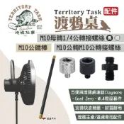 【Territory Task地域仕事】M10公鐵棒 M10母轉1/4公 轉接螺絲 渡鴉主桌/邊桌配件 露營 悠遊戶外