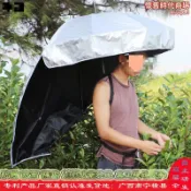 雲跡百貨 【人氣爆款】採茶傘釣魚傘採茶傘可背式遮陽傘自動戶外加粗加厚太陽傘防曬隔熱
