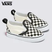 Vans Slip-On V 小童款黑白色棋盤格滑板鞋 休閒鞋