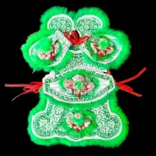 (店+){凡塵佛俱百貨批發}太子戰甲 神明衣 太子穿  白底車藍葱浮獅頭戰甲
