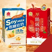 台灣 義美 厚絲絨奶茶 / 低糖豆奶 250毫升 好市多 COSTCO 豆奶 奶茶 素食 I-Mei