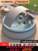 鑫海供應鏈 【台灣公司 可打統編】大型兒童游泳池家庭家用小孩室內充氣泳池大人戶外超大號折疊水池