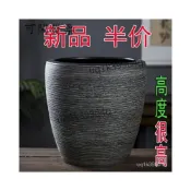 (店+)陶瓷魚缸大號養荷花睡蓮盆水缸庭院客廳書房擺件書畵捲軸缸 