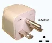 1#18台灣220V冷氣萬用一字轉接頭,一字--型轉接插頭 插座 轉換插座插頭,2P+E,黑色,適220V家電
