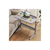 (店+)福利品 床邊桌70*40*70cm可移動床邊桌 簡易小桌子 筆記本電腦桌 臥室家用沙發邊桌 7/29