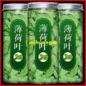 【健康茶飲】薄荷葉幹 可食用咀嚼泡水薄荷葉 新鮮口嚼幹嚼薄荷茶 罐裝博荷葉 新鮮貨花茶 花草茶 辦公室茶包