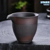 檸檬精選屋 【手工一體成型】紫砂公道杯 茶具套裝 茶海 茶漏 濾茶器 功夫茶具 大容量設計 原礦紫陶 家用茶臺必備