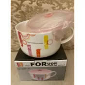 FORUOR《FOR U普普風大湯杯 附蓋》- 全新