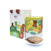 (店+)【無藏茗茶】無藏 【茶食光光】無藏減糖茶點 — 玉山焦糖烏龍茶煎餅 (5入方罐裝) (蛋奶素)