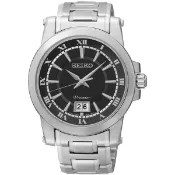 大高雄鐘錶城 seiko SK037 Premier 6N76-00B0D (SUR015J1)大視窗經典羅馬石英腕錶/黑面41mm｜樂天領券現折★全館特惠中★指定刷卡回饋10%