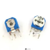 【琪琪優選】（5pcs）RM063立式藍白可調電阻WH06電位器100R1K2K5K10K20K50K100K1M-qq
