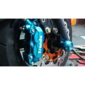 誠一機研 FRANDO對四煞車卡鉗套餐HF-6+浮動碟+卡座=4500 同BREMBO仿B 三代勁戰 G6 Z1 HF6