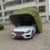 免運🌈統編👍 戶外液壓移動車棚 簡易伸縮遮陽篷 防曬折疊停車庫 自動遮雨車罩 戶外伸縮棚 移動遮陽車棚