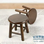 小凳子 實木小圓凳原木凳家用凳子橡木小板凳簡約矮凳兒童現代換鞋凳整裝【摩可美家】