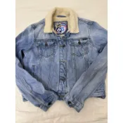 Superdry極度乾燥 女內羊羔毛 牛仔外套 丹寧S號